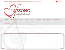 Tablet Screenshot of lifesongstudio.com